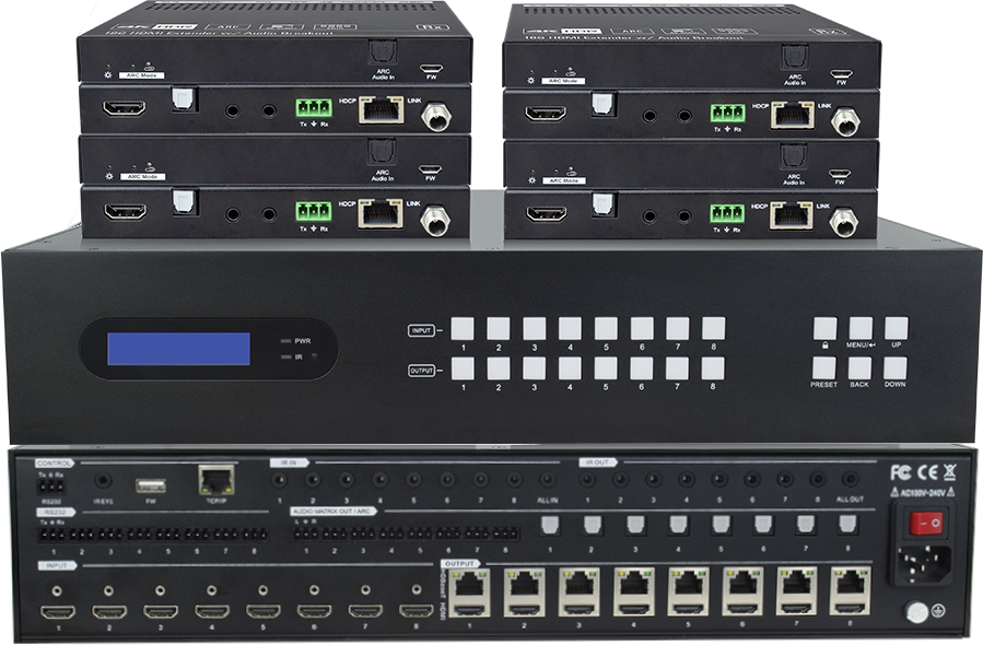 HDBaseT Matrix Switcher